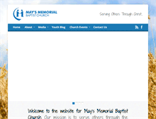 Tablet Screenshot of maysmemorial.org